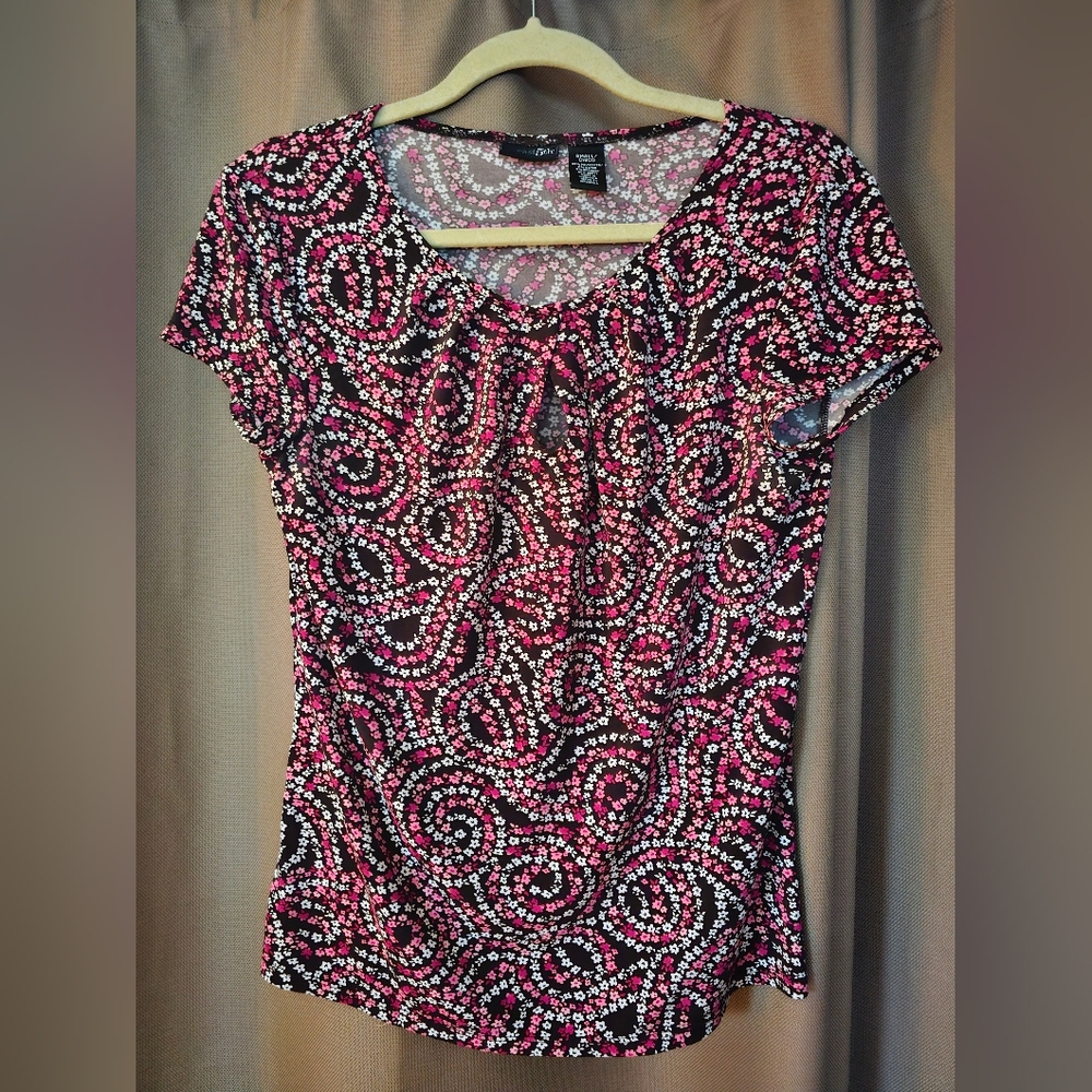 east5th Pink & Brown Blouse